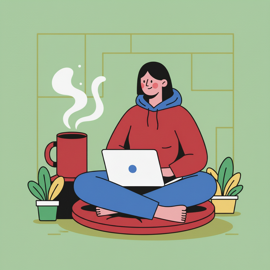 Person working at computer