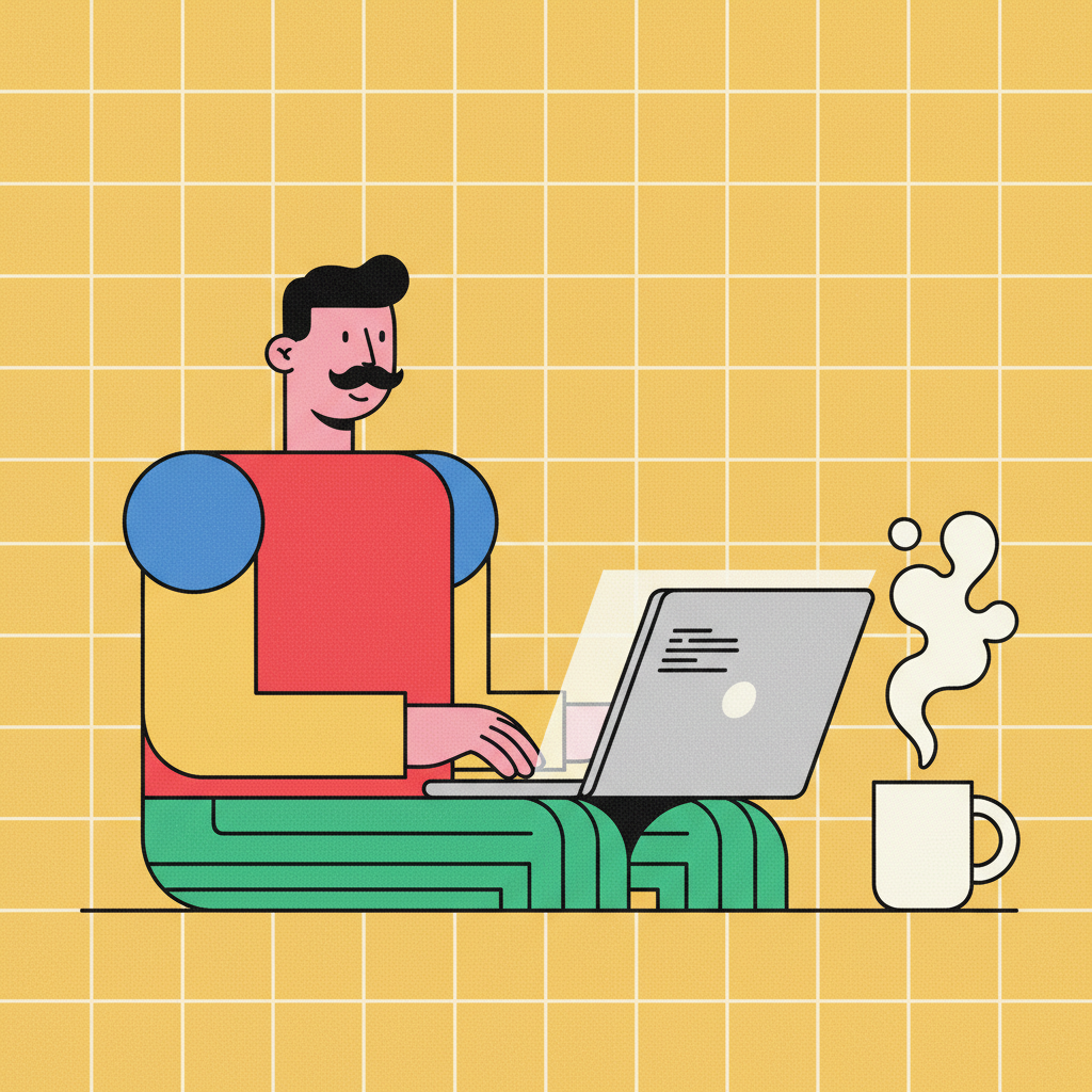 Person sending email